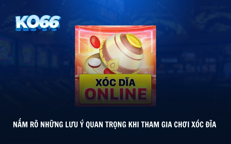 Nắm rõ những lưu ý quan trọng khi tham gia chơi xóc đĩa 